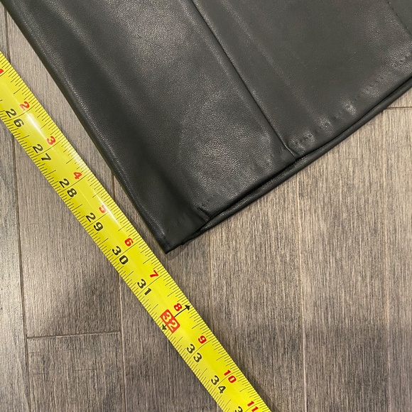 Abercrombie & Fitch Vegan Leather Flare Pant - Picture 11 of 13